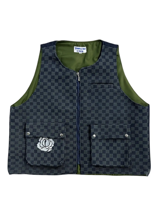 Gilet Bimatière Kanvô Denim rosyneclub