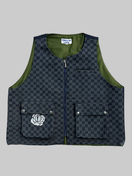 Gilet Bimatière Kanvô Denim rosyneclub