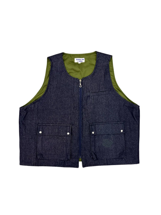 Gilet Pocket Denim Blue rosyneclub
