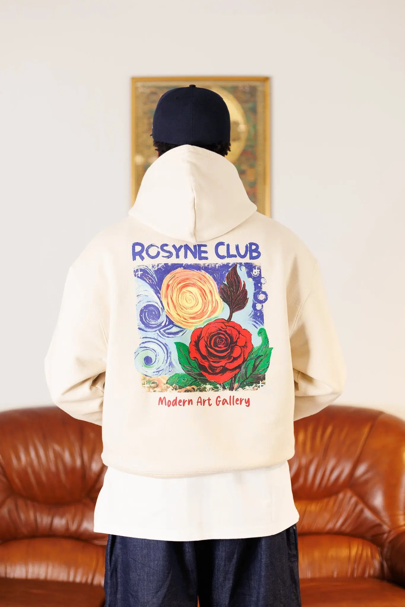 Hoodie Van Gogh Beige - Rosyne Club