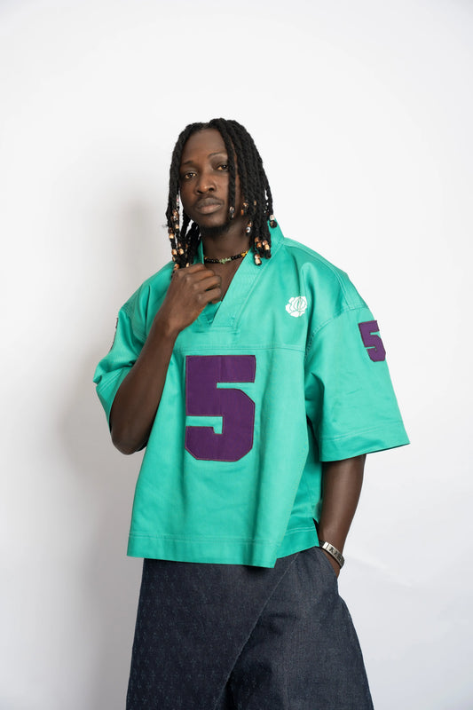 Maillot US Football Rosyne 5 Green rosyneclub