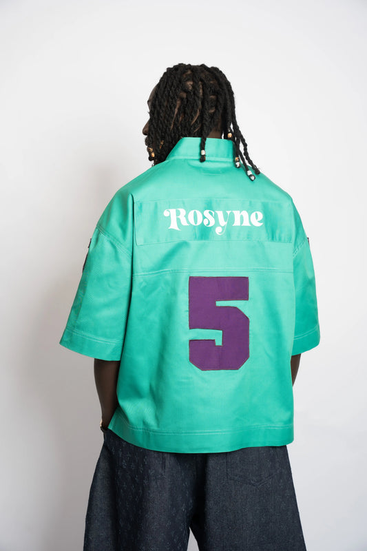 Maillot US Football Rosyne 5 Green rosyneclub