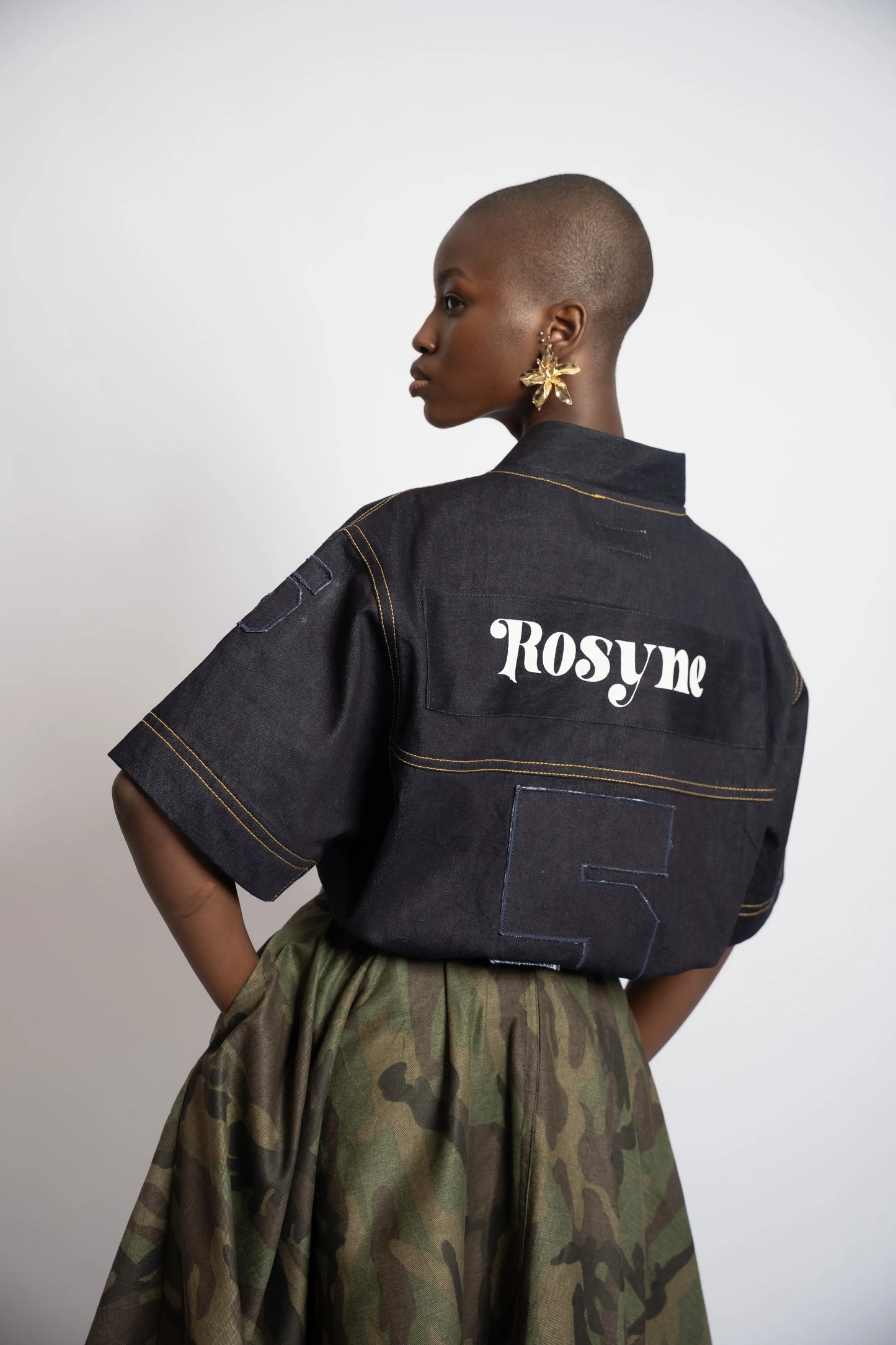 Maillot US Football Rosyne Denim Blue rosyneclub