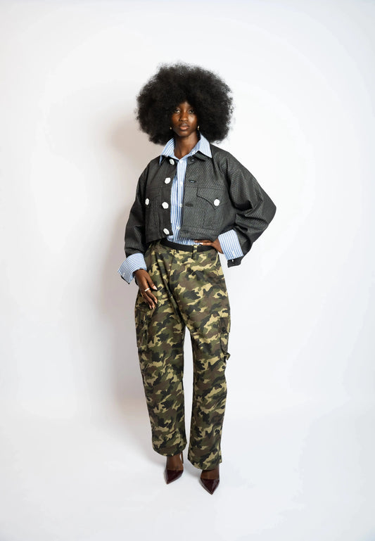 Pant Cargo Camo Army rosyneclub