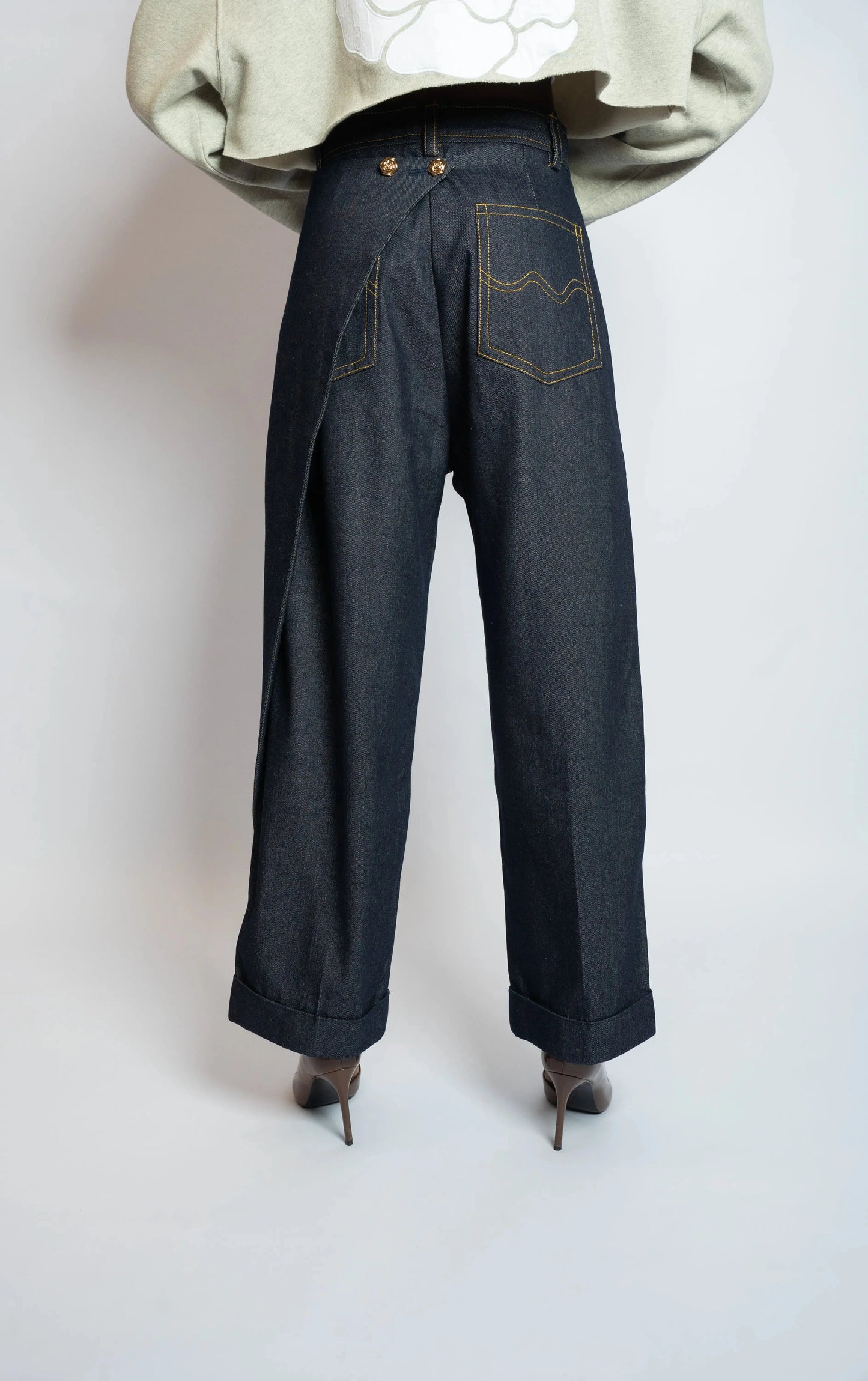 Pant Rosyne Cross Denim Blue rosyneclub