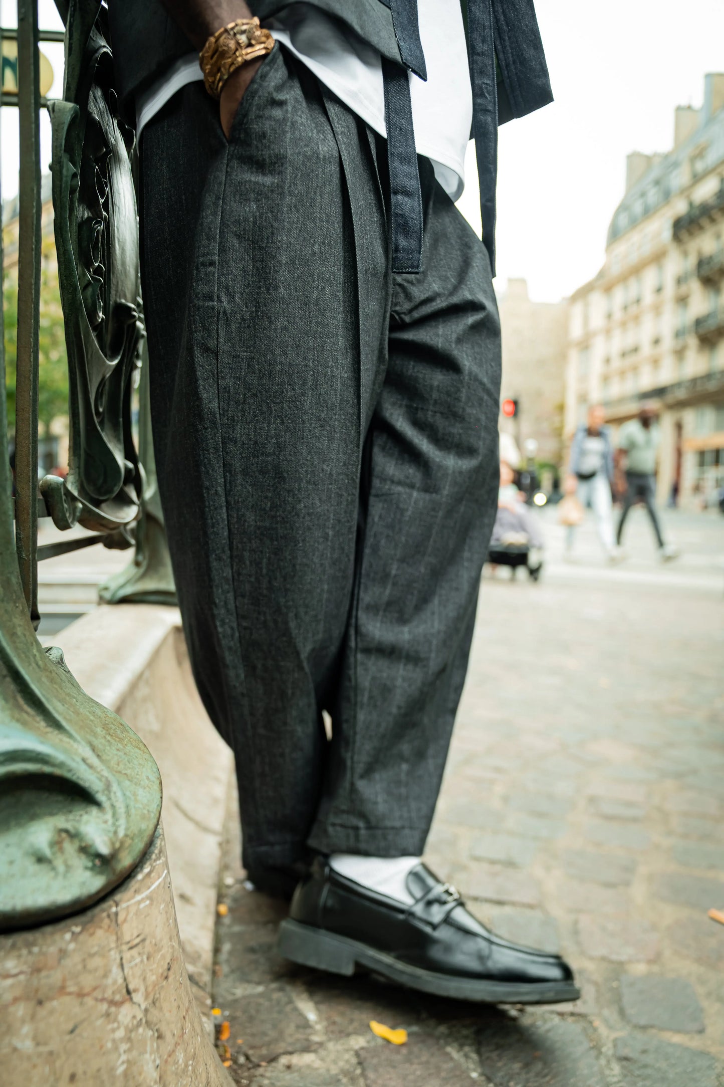 Pantalon Asian Rayé rosyneclub