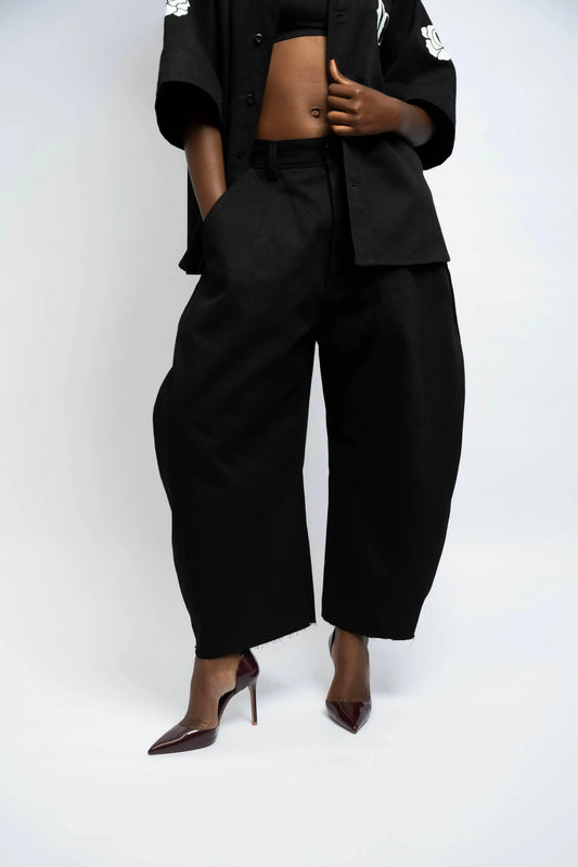 Pantalon Baloon 7/8 Denim Black/Black
