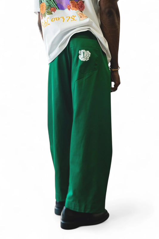 Pantalon Rosyne Balloon Green rosyneclub