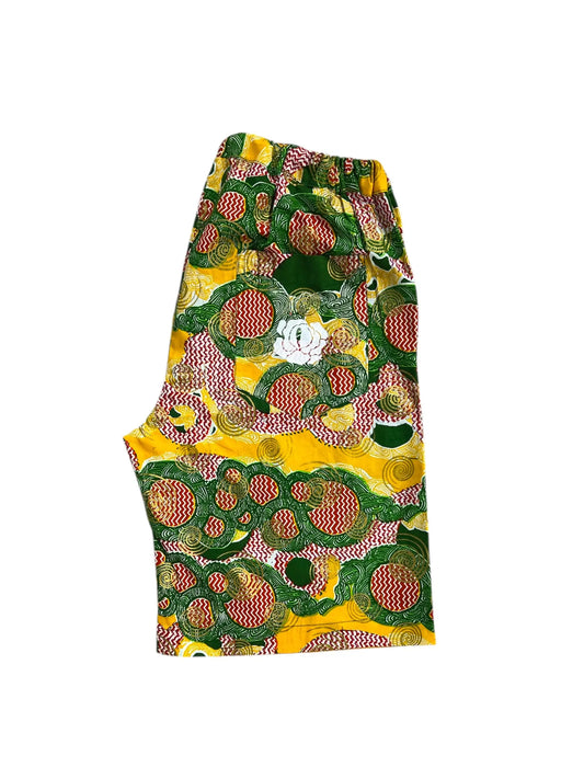 Short Green Yellow rosyneclub