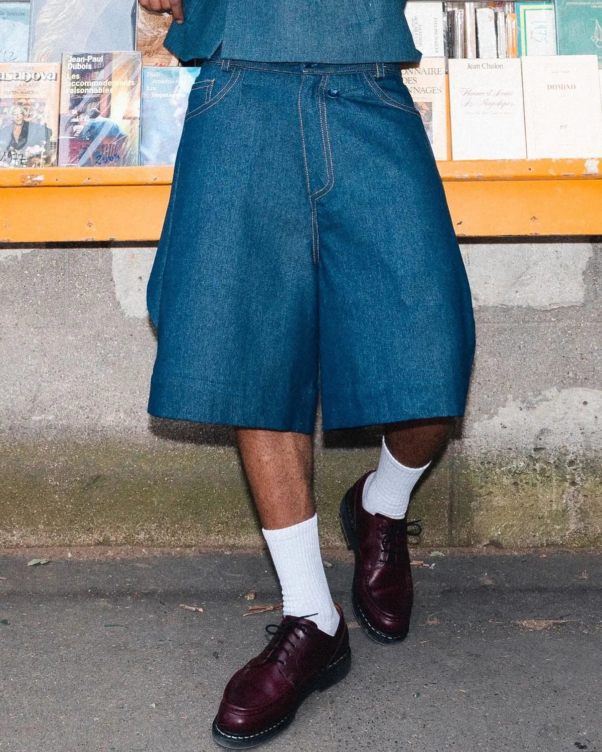 Short Rosyne Cross Denim rosyneclub