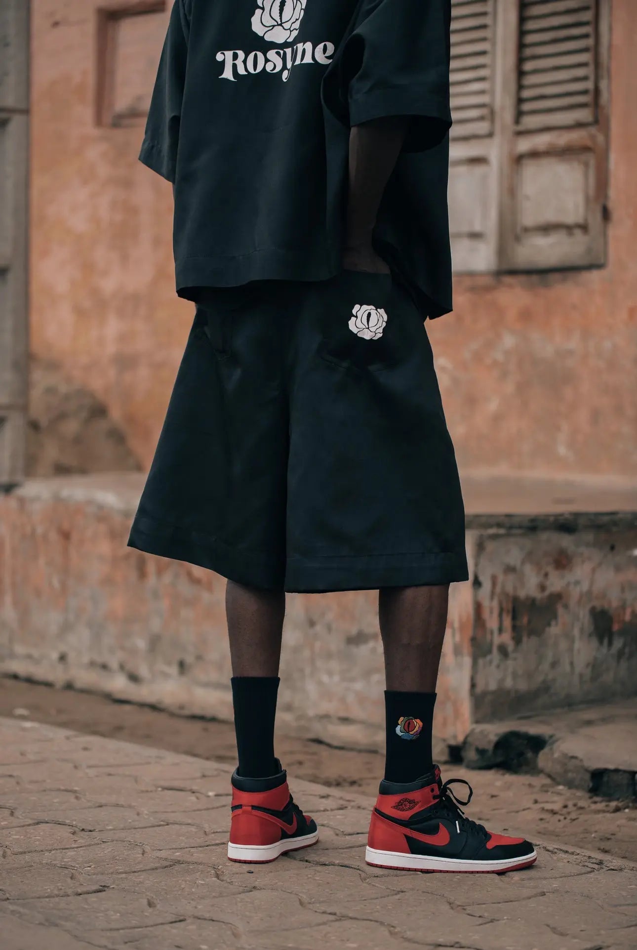 Short Rosyne School Black rosyneclub