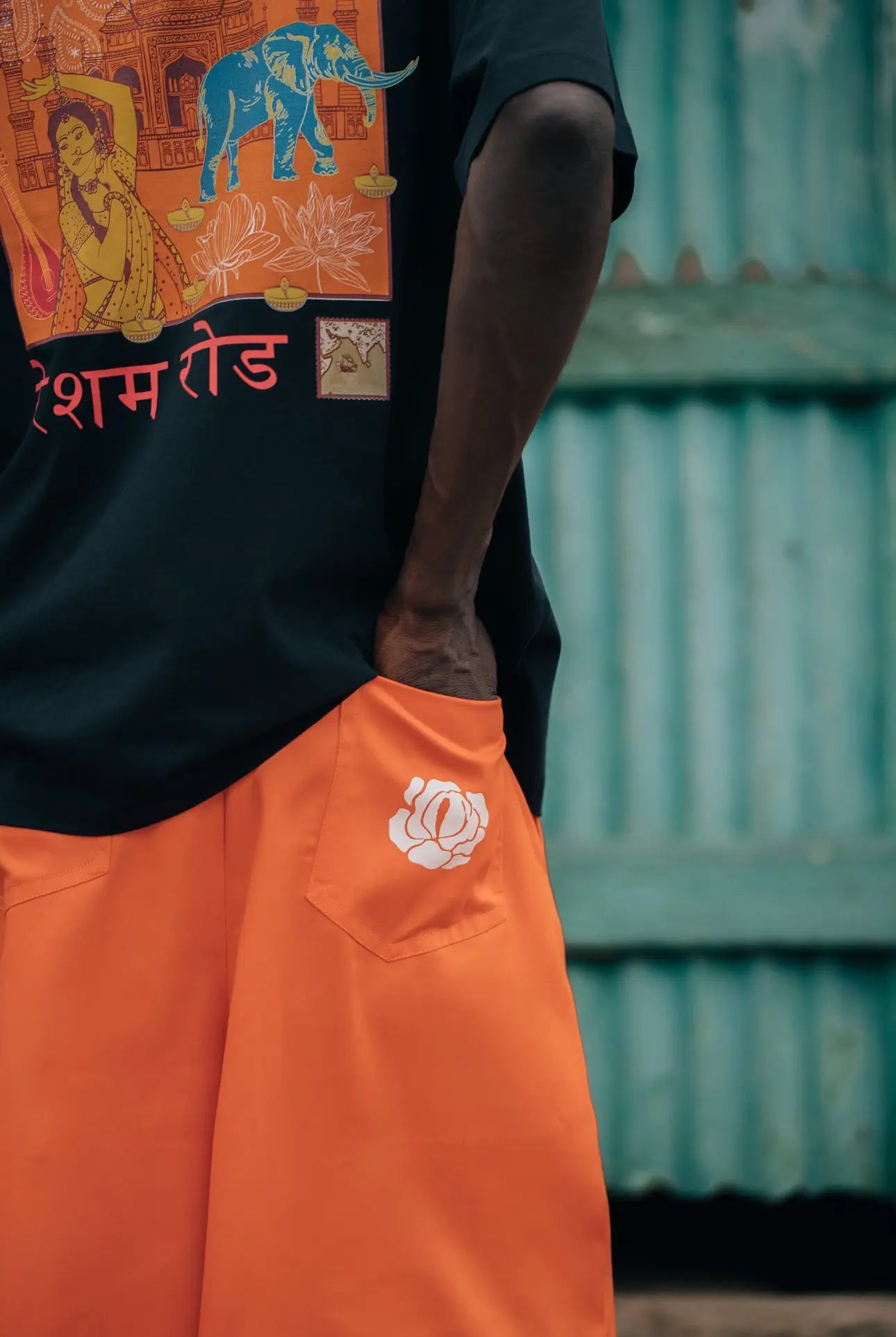 Short Rosyne School Orange rosyneclub