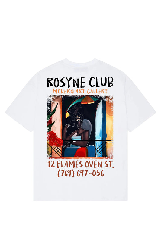 T-shirt Black Picasso White - Rosyne Club