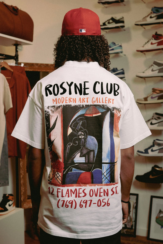 T-shirt Black Picasso White - Rosyne Club