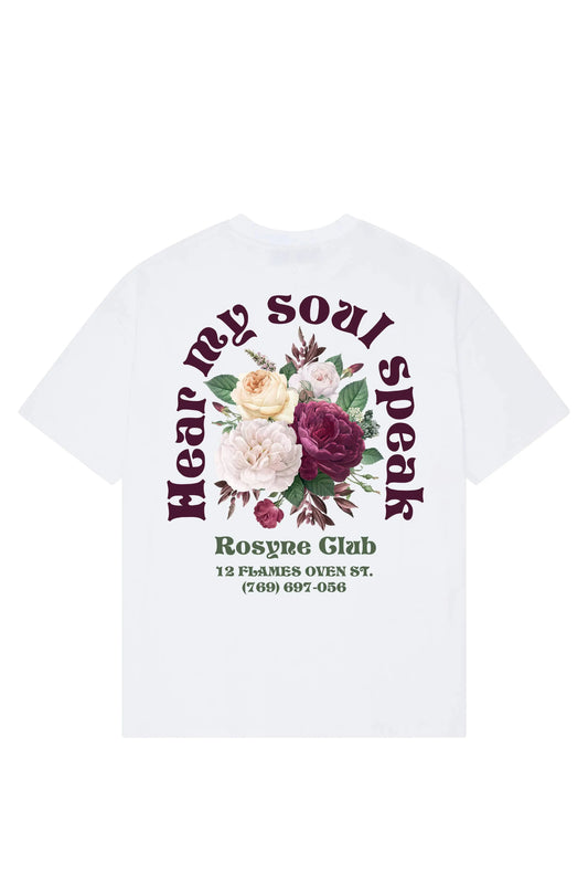 T-shirt Flowers White - Rosyne Club