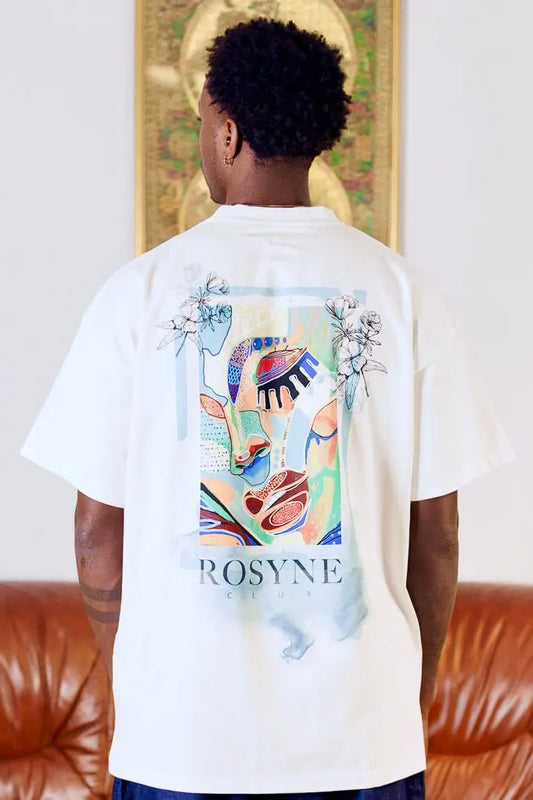 T-shirt Impressionism White - Rosyne Club