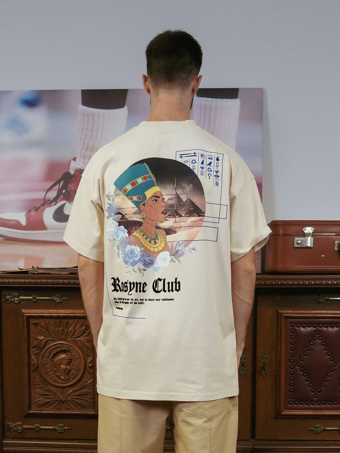 T-shirt Nefertiti Beige - Rosyne Club