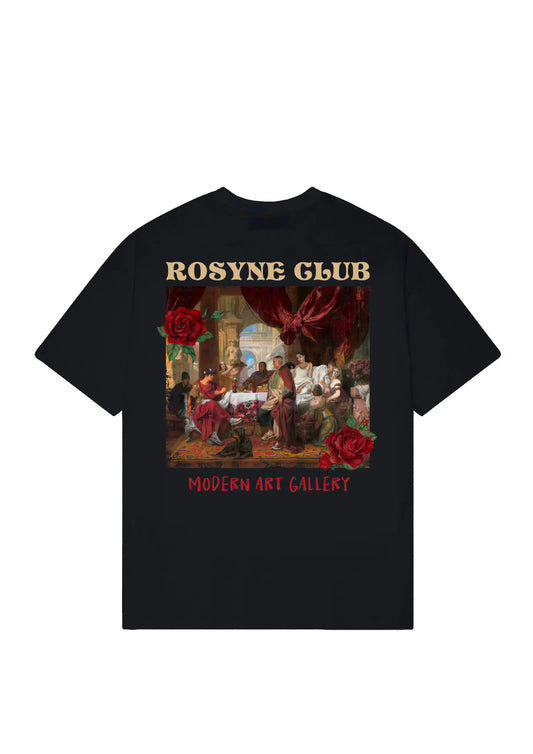 T-shirt Oversize Banquet Black rosyneclub