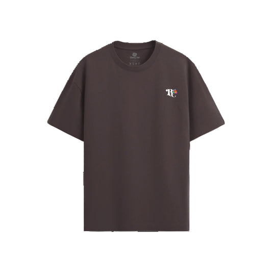 Oversized Basic Rosyne Brown T-shirt