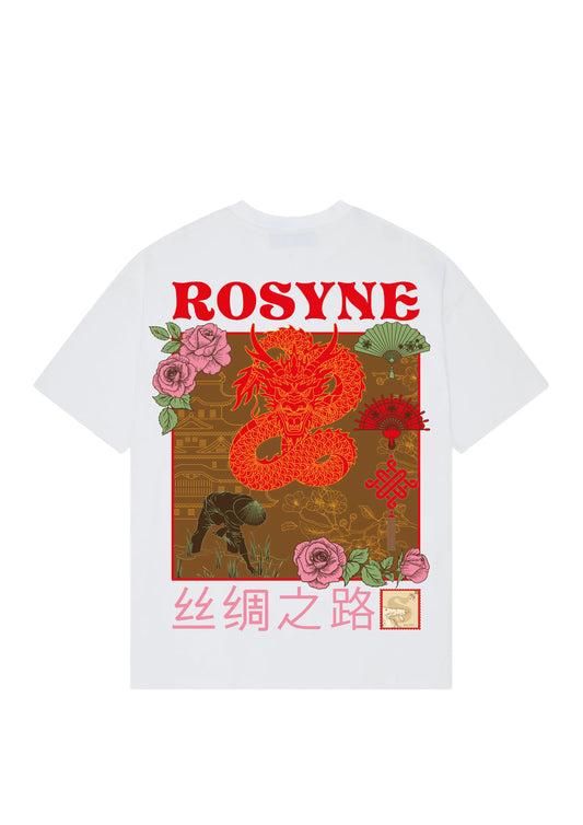 T-shirt Oversize China White rosyneclub