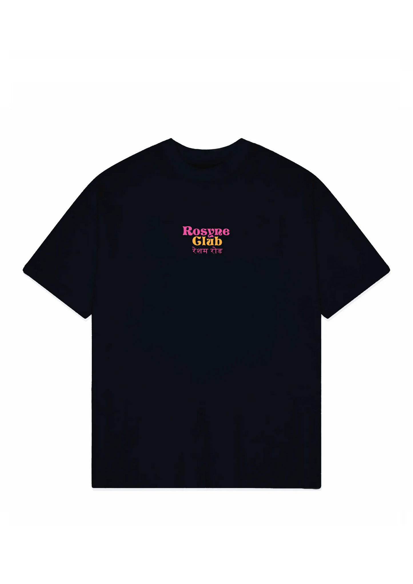 T-shirt Oversize India Black rosyneclub