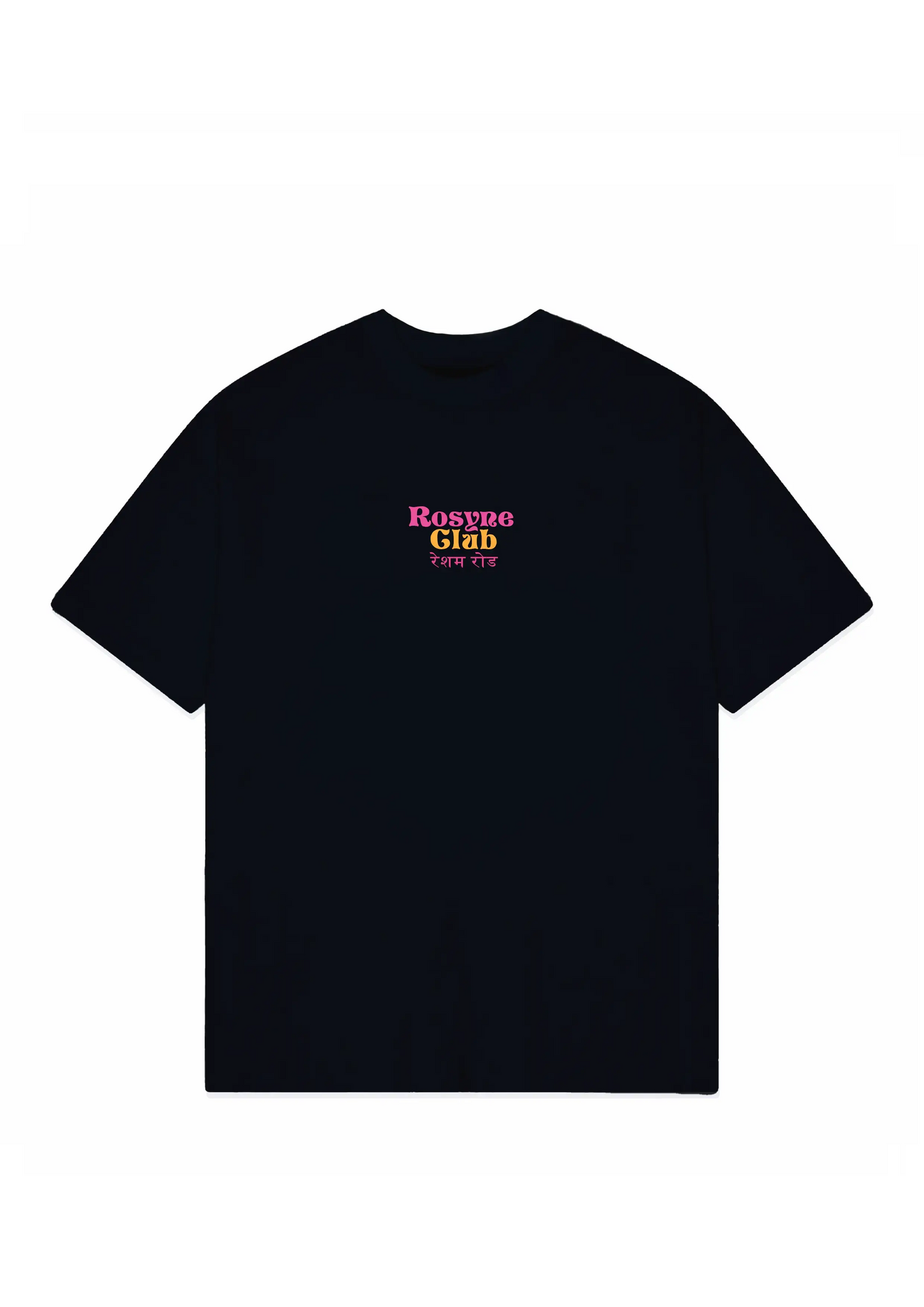 T-shirt Oversize India Black rosyneclub