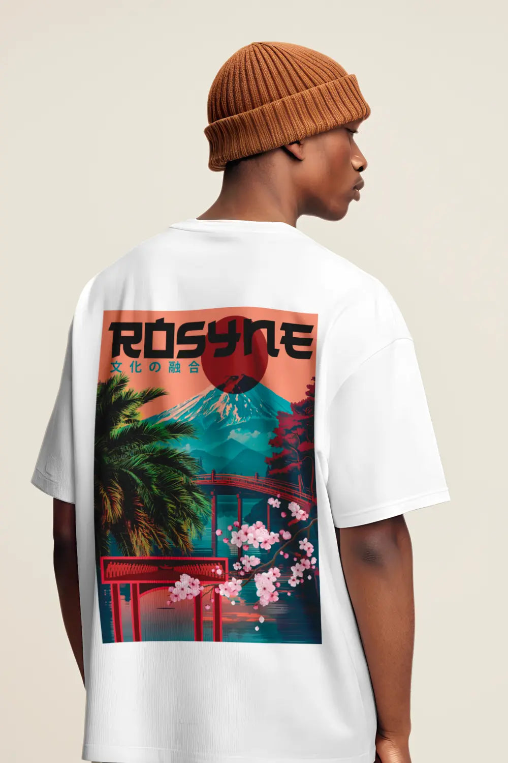 T-shirt Oversize Osaka White rosyneclub