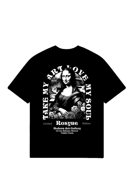 T-shirt Oversize Paris Black rosyneclub