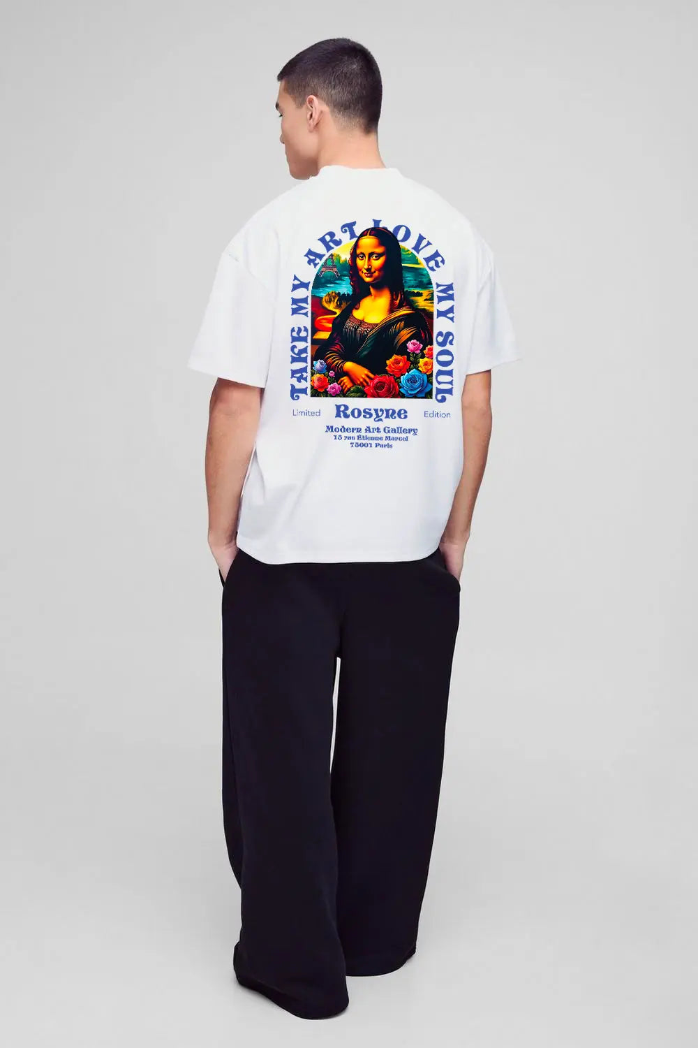 T-shirt Oversize Paris White rosyneclub