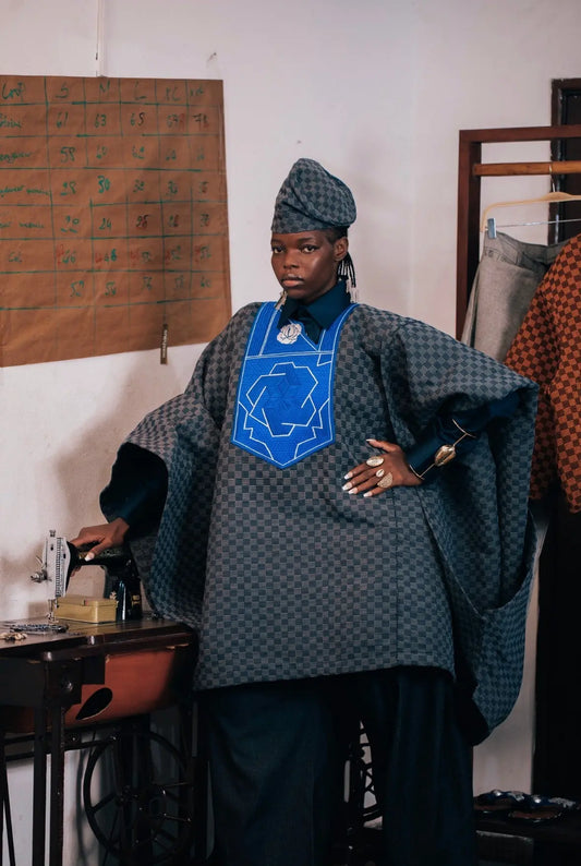 Tunique Agbala Kanvo Damier rosyneclub