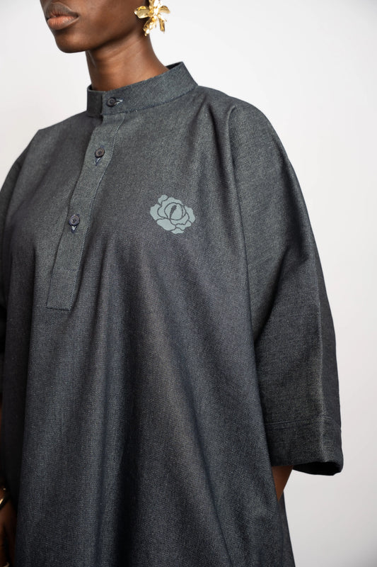 Tunique Oversize Denim Black rosyneclub