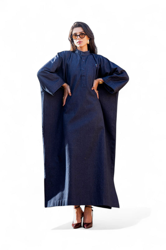 Tunique Oversize – Bleu Nuit (Taille Unique) rosyneclub