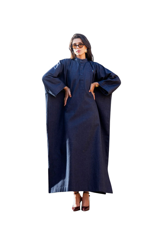 Tunique Oversize – Bleu Nuit (Taille Unique) rosyneclub