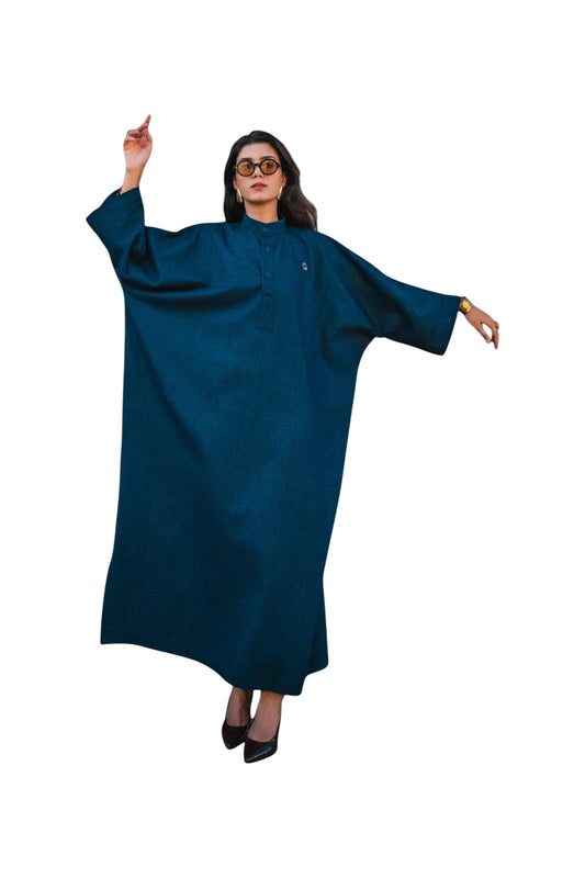 Tunique Oversize – Bleu Nuit (Taille Unique) rosyneclub