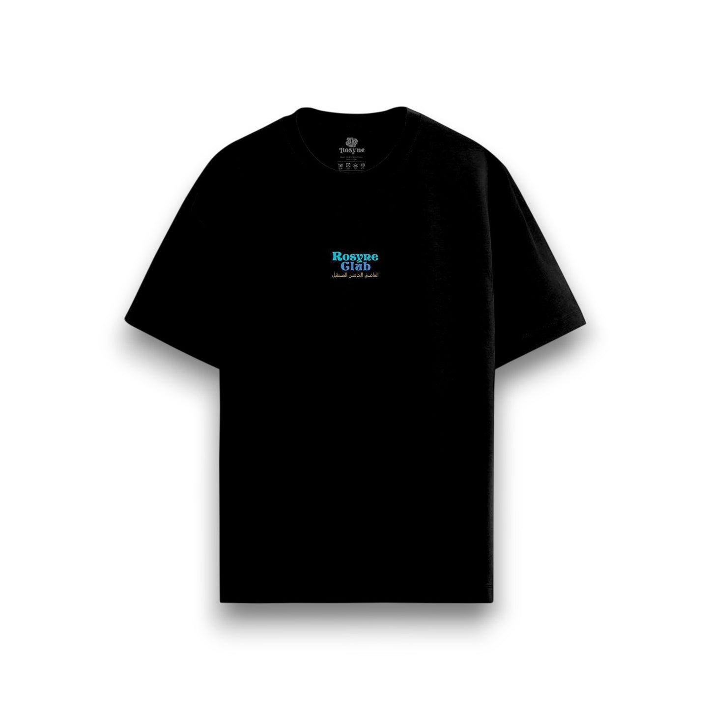 T-shirt Oversize Past Present Future Black