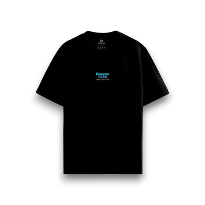 T-shirt Oversize Past Present Future Black