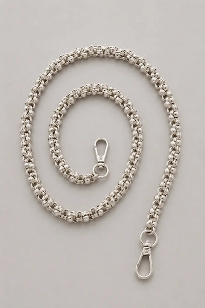 Beaded Silver Pants Chain