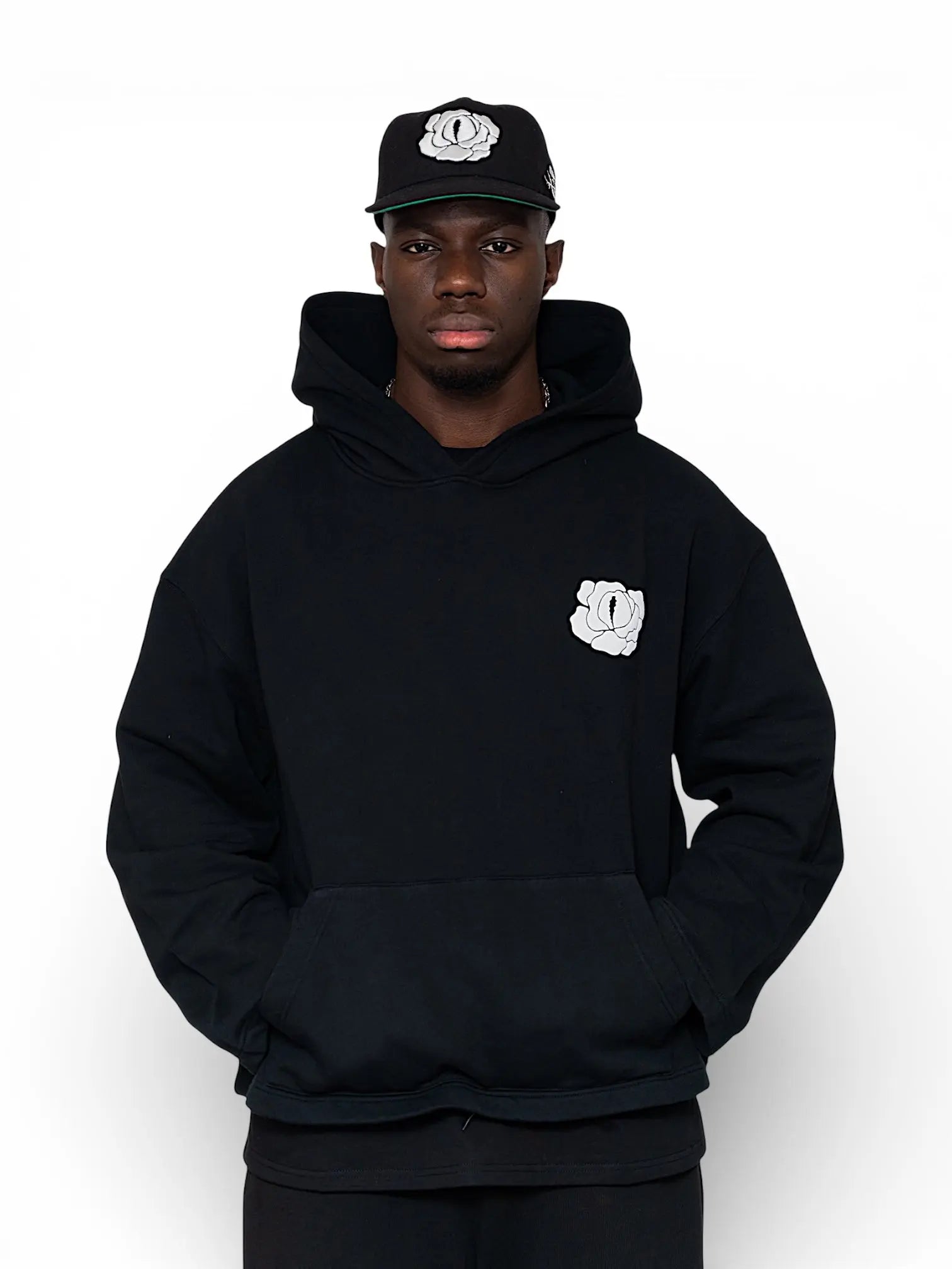 Black Hoodie Boxy Club rosyneclub