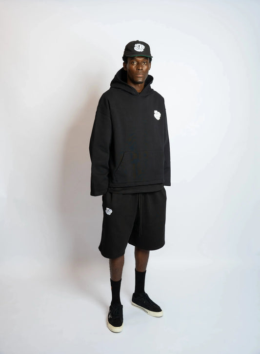 Black Hoodie Boxy Club rosyneclub