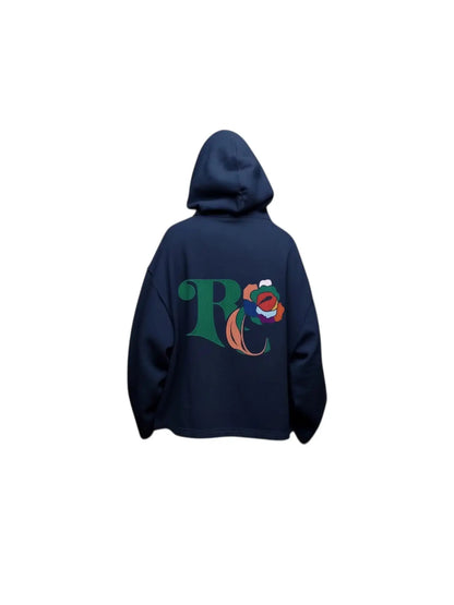Blue Hoodie Boxy Club rosyneclub