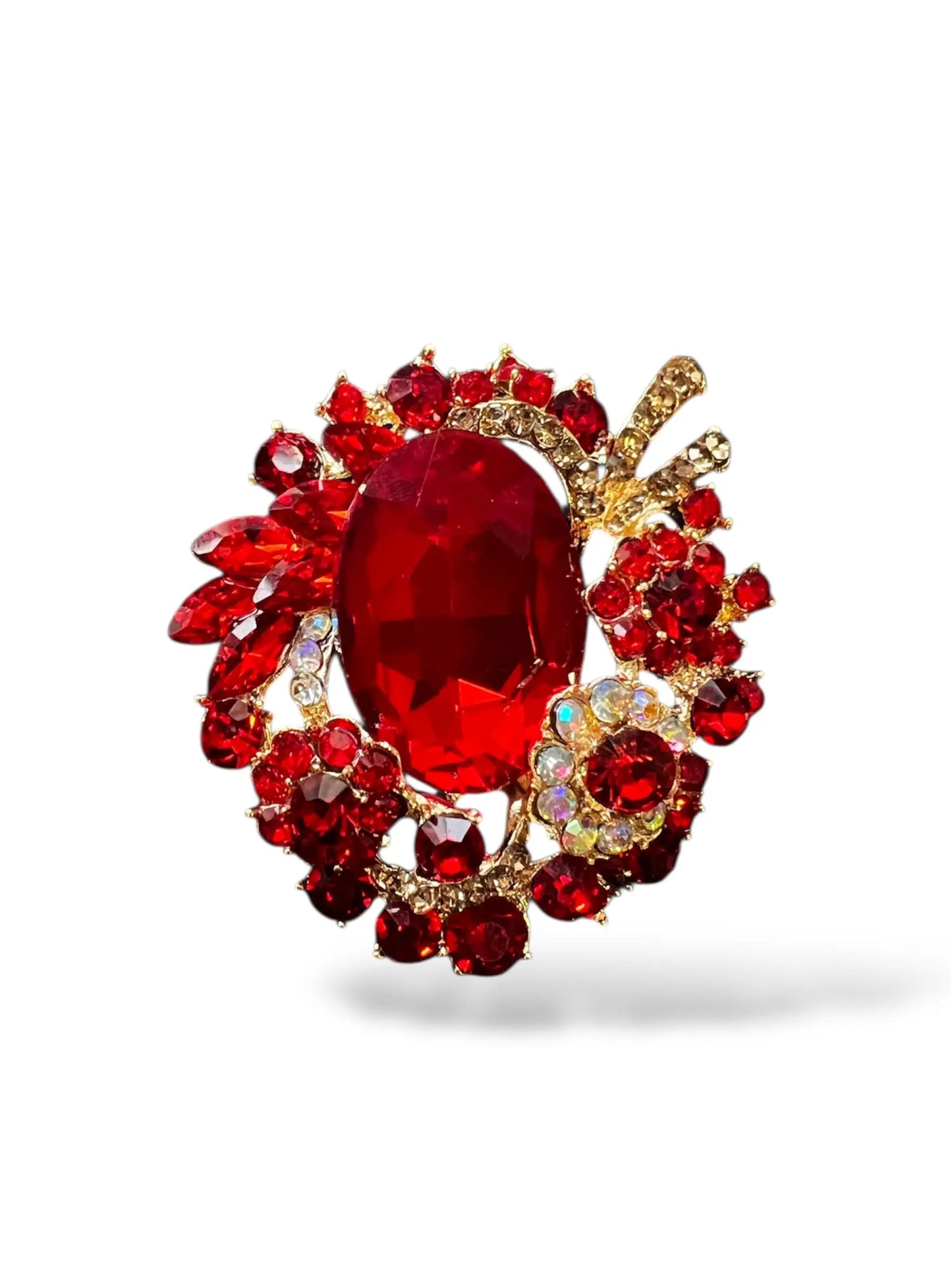 Broche Imperial Red rosyneclub