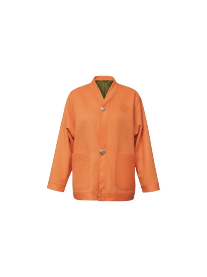 Cardigan Velvet Orange rosyneclub