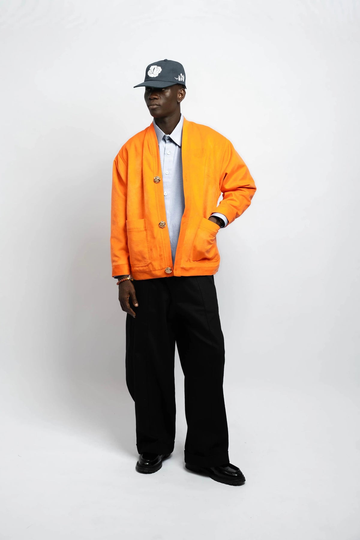 Cardigan Velvet Orange rosyneclub