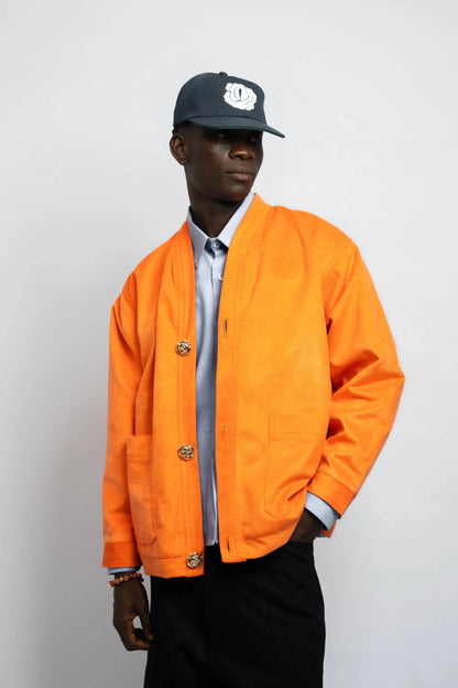 Cardigan Velvet Orange rosyneclub