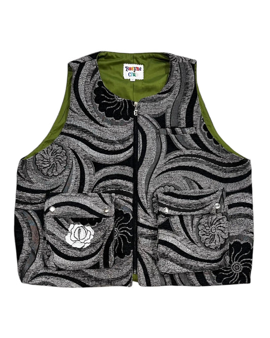 Gilet Black & Grey Tissé rosyneclub