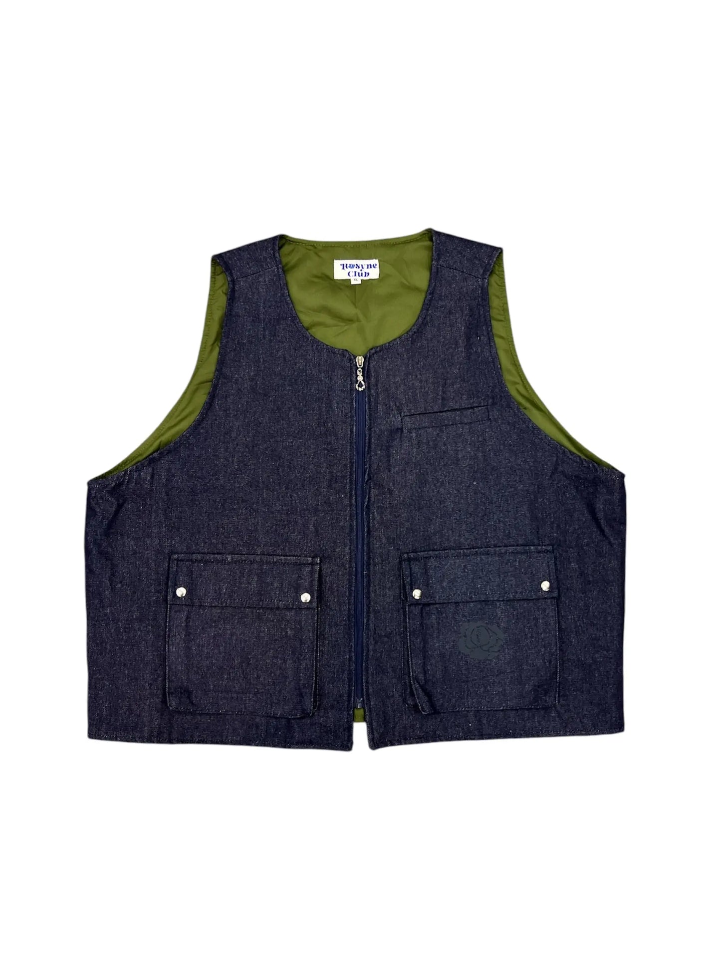 Gilet Pocket Denim Blue rosyneclub