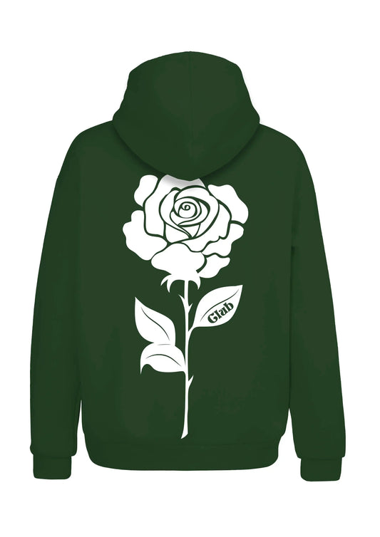 Hoodie Flowers Green - Rosyne Club