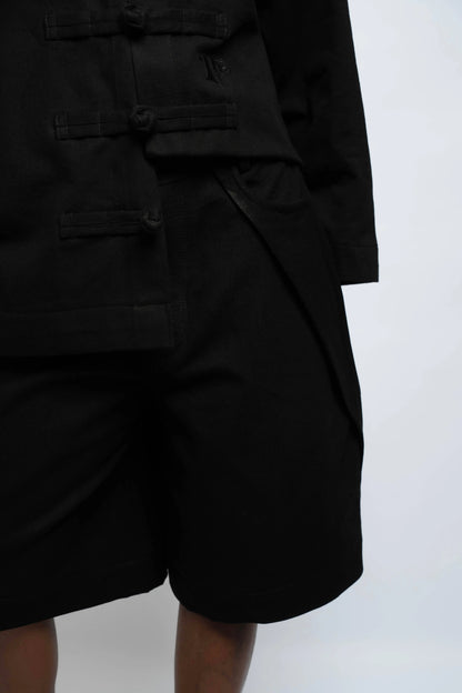 Jacke China Denim Schwarz/Schwarz