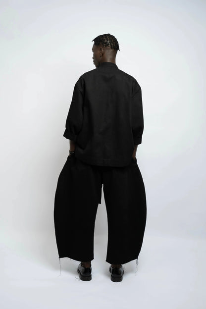 Jacke China Denim Schwarz/Schwarz