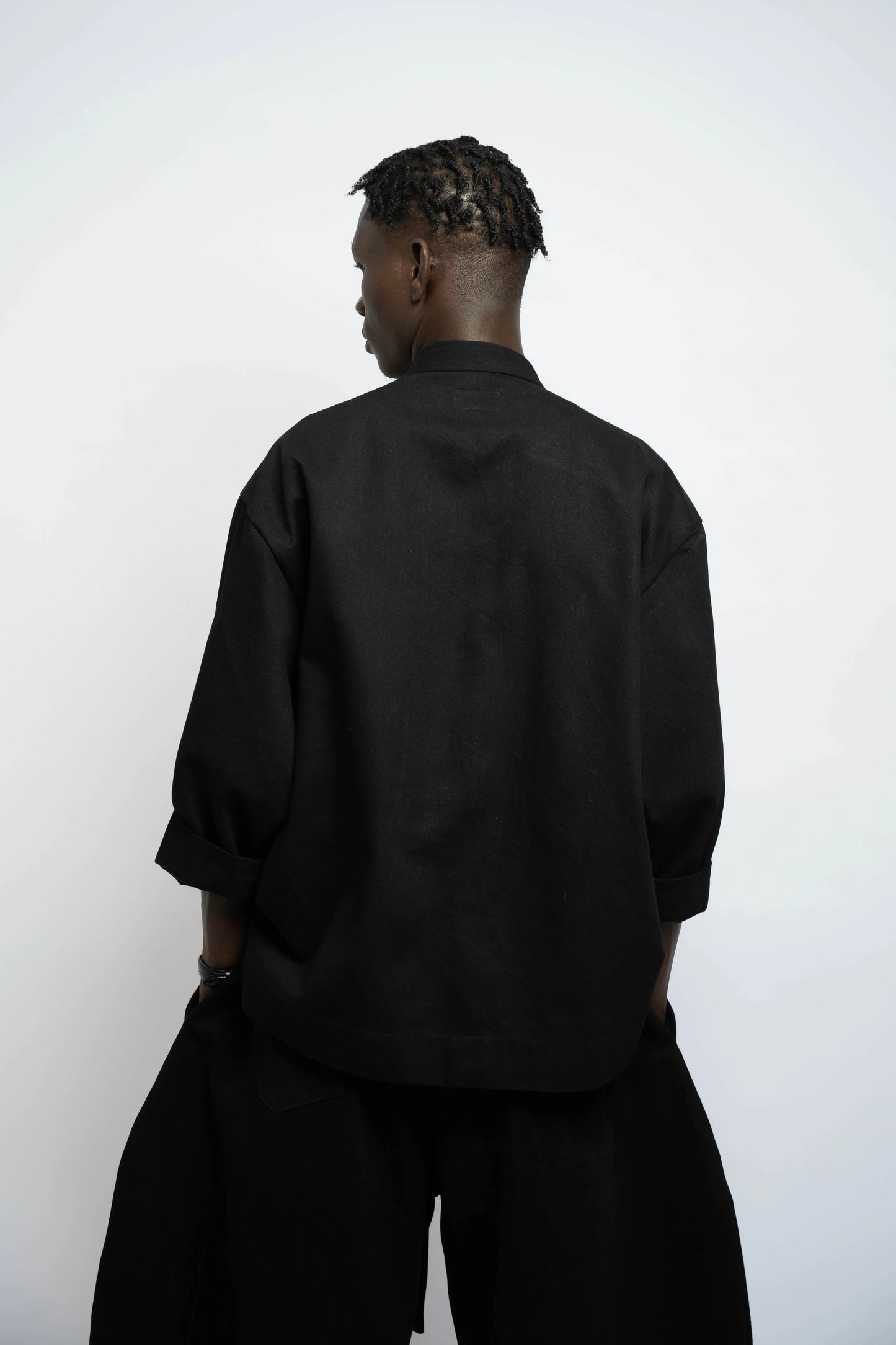 Jacke China Denim Schwarz/Schwarz